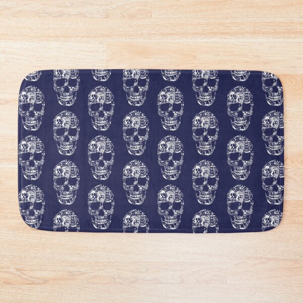 Item preview, Blue Decorative Skull designed and sold by thumbjoint.