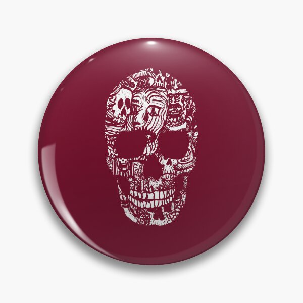 Item preview, Red Decorative Skull designed and sold by thumbjoint.