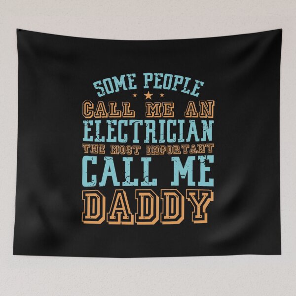 Item preview, lineman call me daddy electrician funny quotes gift for dad designed and sold by BrennaEirlys.