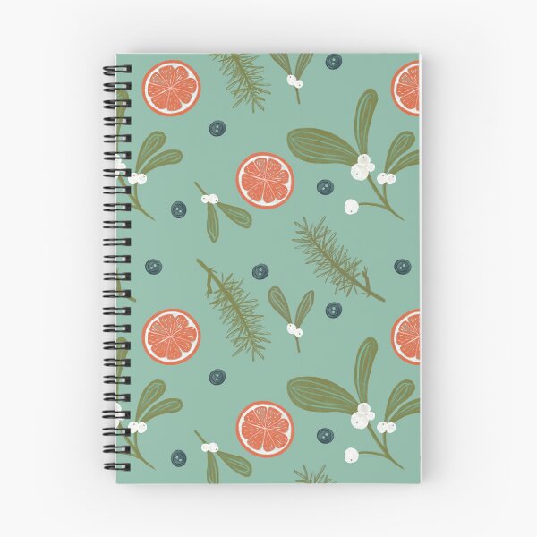Item preview, Winter | Floral | Pattern | Green | Orange designed and sold by CuriosityEng.