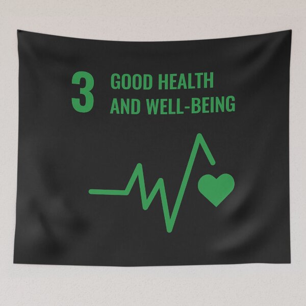 Item preview, UN SDG 3 Good Health and Well Being - Ensure healthy lives and promote well-being for all at all age designed and sold by ricnikkiaavi.