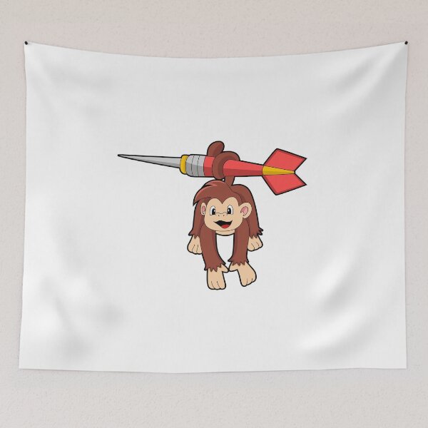 Item preview, Monkey at Darts with Dart designed and sold by Snabdesign84.
