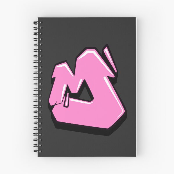 Item preview, Graffiti Letter M (Pink) designed and sold by NameGraffiti.