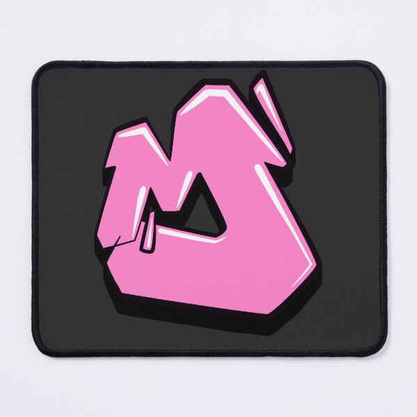 Item preview, Graffiti Letter M (Pink) designed and sold by NameGraffiti.