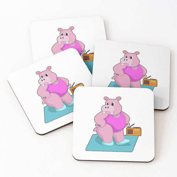 Item preview, Hippo at Fitness with Radio designed and sold by Snabdesign84.
