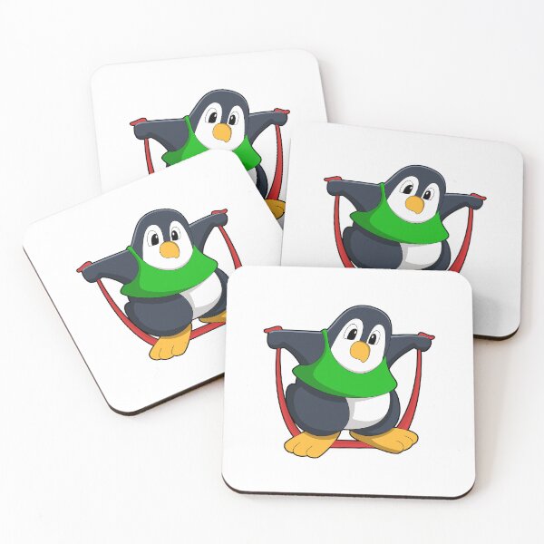 Item preview, Penguin at Fitness with Skipping rope designed and sold by Snabdesign84.