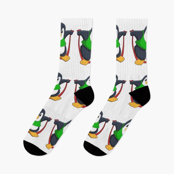 Item preview, Penguin at Fitness with Skipping rope designed and sold by Snabdesign84.
