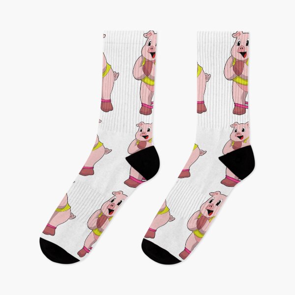 Item preview, Pig at Fitness with Rubber band designed and sold by Snabdesign84.