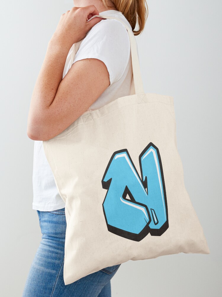 New Graffiti & Letter Printed Canvas Tote Bag For Women, Handbag And  Shoulder Bag