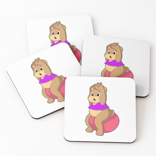 Item preview, Bear at Fitness with Exercise ball designed and sold by Snabdesign84.