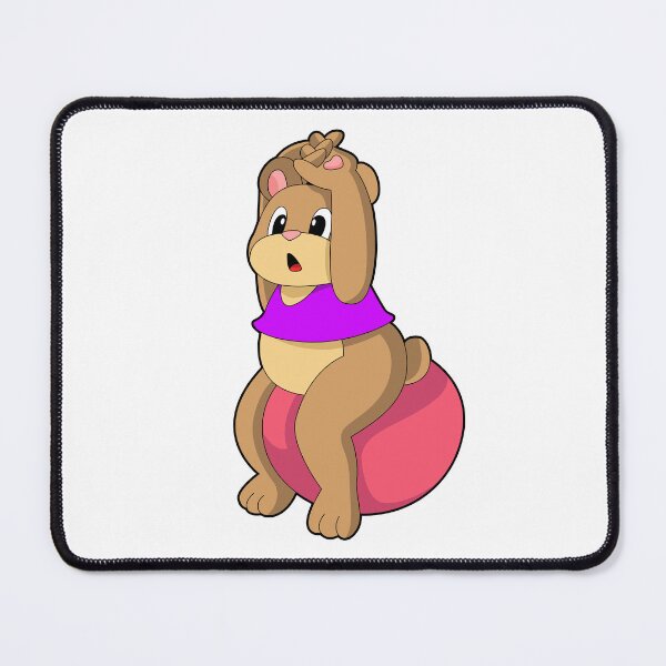 Item preview, Bear at Fitness with Exercise ball designed and sold by Snabdesign84.