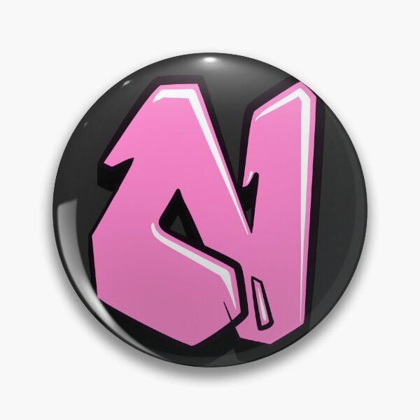 Item preview, Graffiti Letter N (Pink) designed and sold by NameGraffiti.