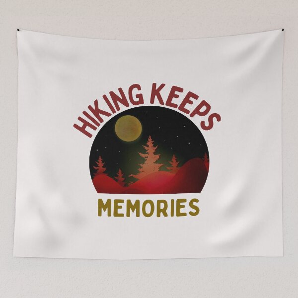 Item preview, Retro Hiking Keeps Memories Art Designs designed and sold by Manilyn0907.