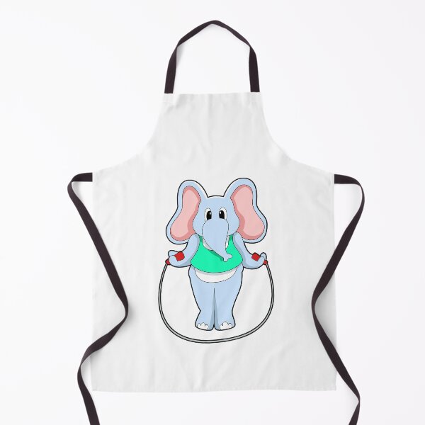 Item preview, Elephant at Fitness with Skipping rope designed and sold by Snabdesign84.