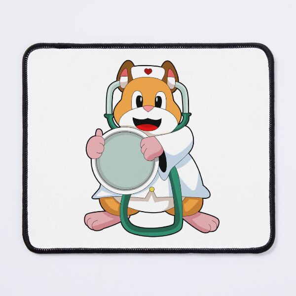 Item preview, Hamster as Doctor with Stethoscope designed and sold by Snabdesign84.