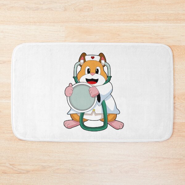 Item preview, Hamster as Doctor with Stethoscope designed and sold by Snabdesign84.