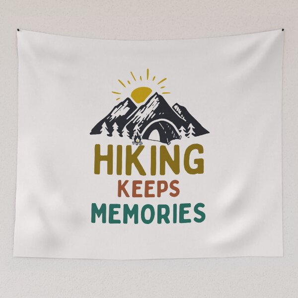 Item preview, Retro Hiking Keeps Memories Art Designs designed and sold by Manilyn0907.