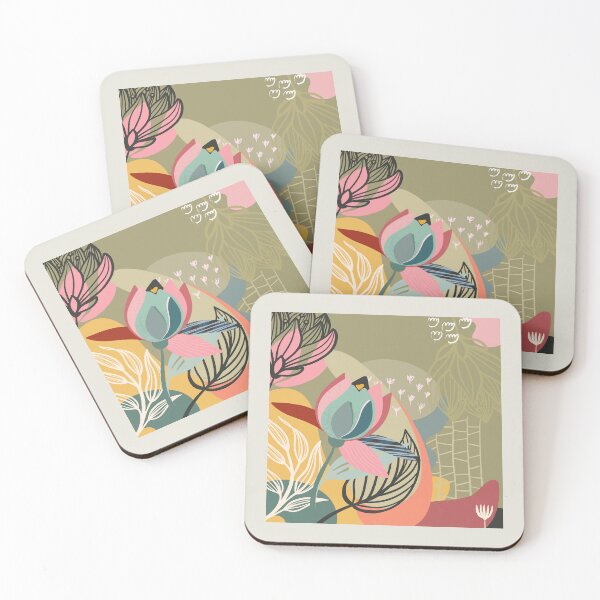 Item preview, Abstract Colourful Flowers 19 designed and sold by simplydesignart.