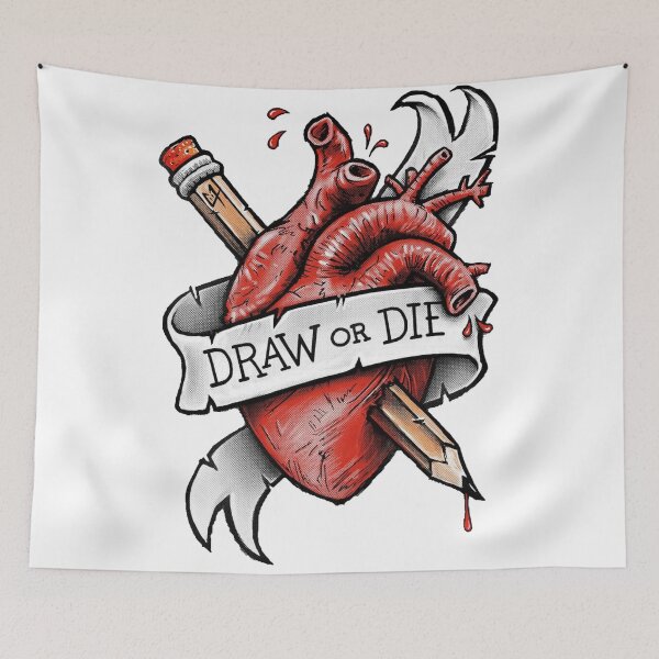 Item preview, Draw Or Die designed and sold by Sretensshop.