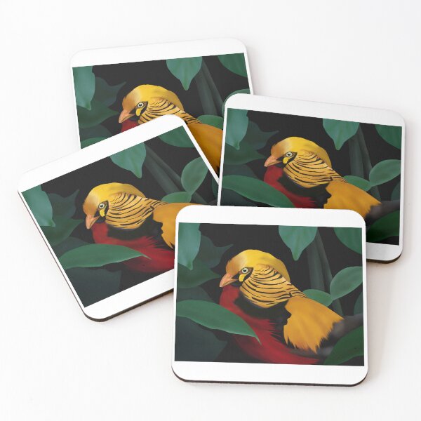 Item preview, Golden Pheasant in the forest- Fabulous Birds Collection 1 designed and sold by Midnightviera.