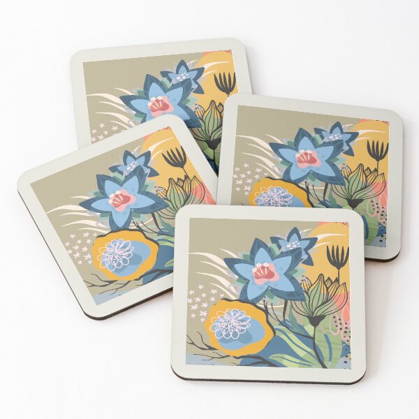 Item preview, Abstract Colourful Flowers 18 designed and sold by simplydesignart.