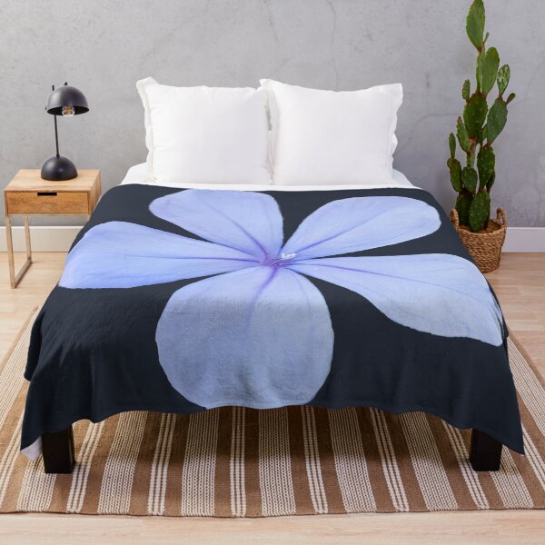 Item preview, Blue Phlox Flower on Dark Blue Square designed and sold by ellenhenry.