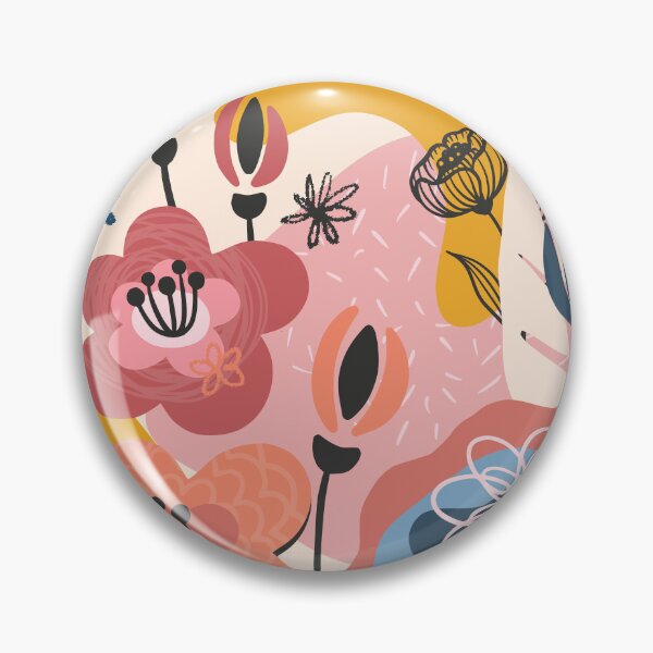Item preview, Abstract Colourful Flowers 17 designed and sold by simplydesignart.