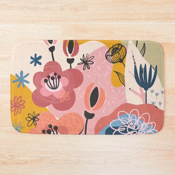 Item preview, Abstract Colourful Flowers 17 designed and sold by simplydesignart.