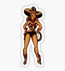 sailor cow woman Sticker