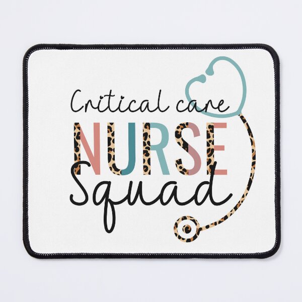 Item preview, Critical Care Nurse Squad Leopard Stethoscope Heart designed and sold by JokeGysen.
