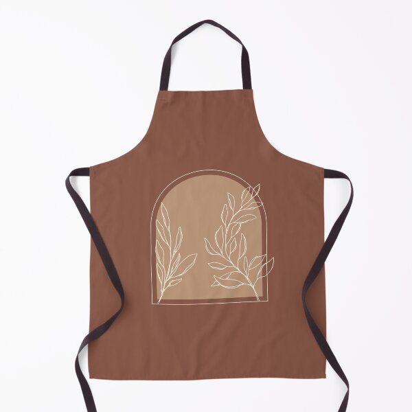 Item preview, Minimal Modern Abstract Shapes White leaf Warm Tones Design designed and sold by zedonee.