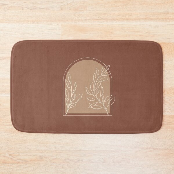 Item preview,  Minimal Modern  Abstract Shapes   White leaf Warm Tones  Design designed and sold by zedonee.
