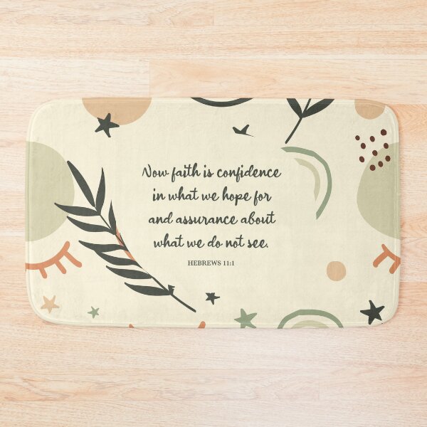 Item preview, Hebrews 11:1 - Faith is Confidence, Bible Verse designed and sold by StudioCitrine.