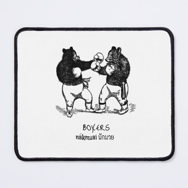 Funny Bear Boxers Mouse Pad
