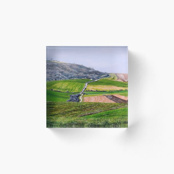 On the slopes of Cissbury Ring Acrylic Block