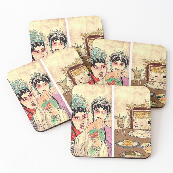 Item preview, Woman yelling at cat meme Asian twist designed and sold by Eclipse Media.