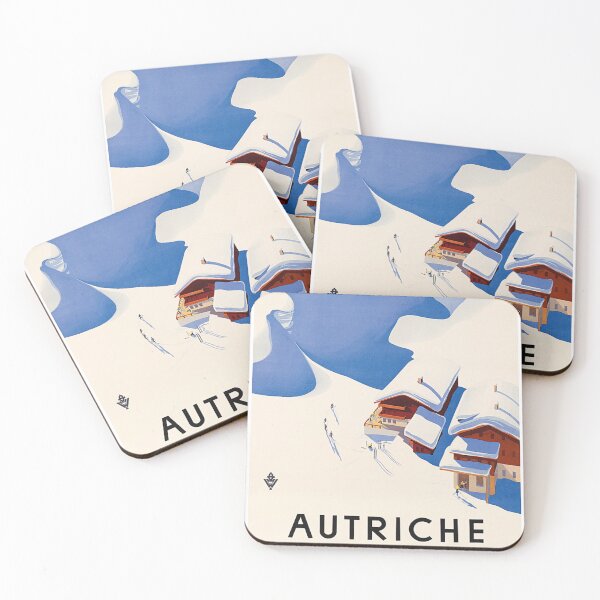Item preview, Austria - Vintage Travel Poster designed and sold by SALON DES ARTS.