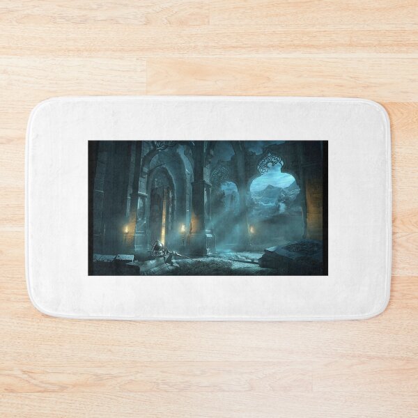 Item preview, Ancient temple in the moonlight designed and sold by JapanHeavenArt.