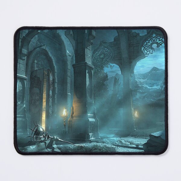 Item preview, Ancient temple in the moonlight designed and sold by JapanHeavenArt.