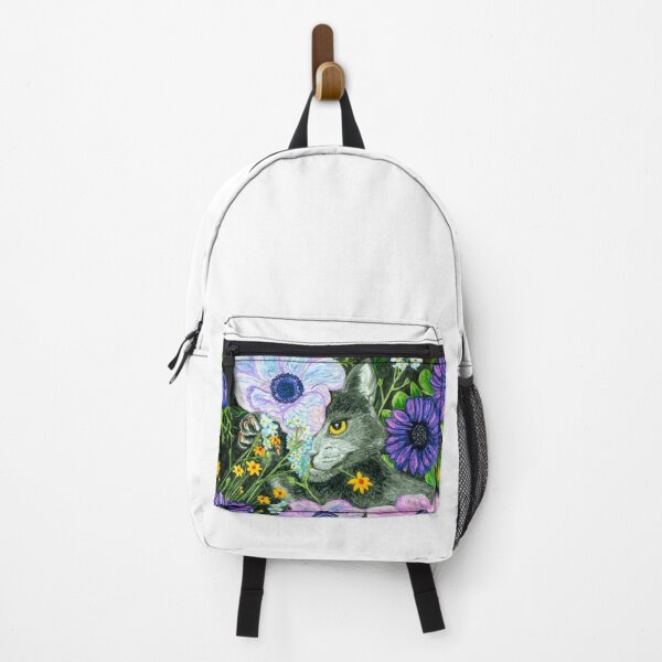 Item preview, Grey Kitten in Spring Flowers designed and sold by Allison Tarell.