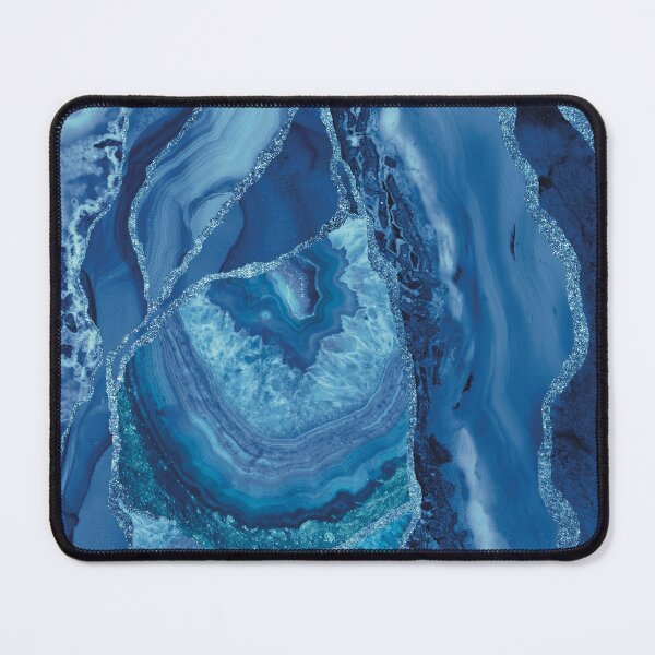 Item preview, Blue Glitter Geode Agate Slice Compilation  designed and sold by Lucky-Town-Art.