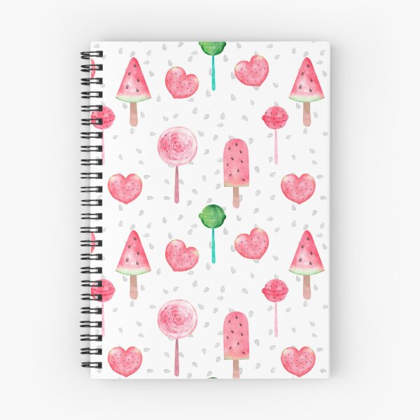 Item preview, Watermelon seamless patterns, summer, butterfly, juicy watermelon, lollipop, watermelon ice cream. designed and sold by AnaGuziiArt.