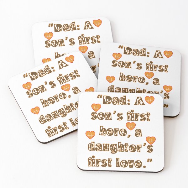 Item preview, Dad: A son’s first hero, a daughter’s first love designed and sold by ILA-DODO.