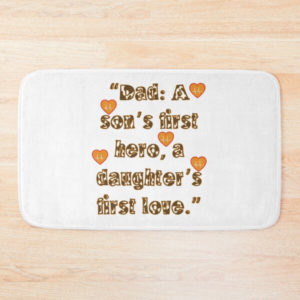 Item preview, Dad: A son’s first hero, a daughter’s first love designed and sold by ILA-DODO.