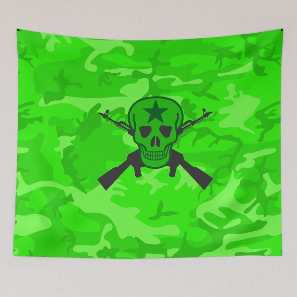 Item preview, Skull Army - Lime Green Camouflage designed and sold by uphome.