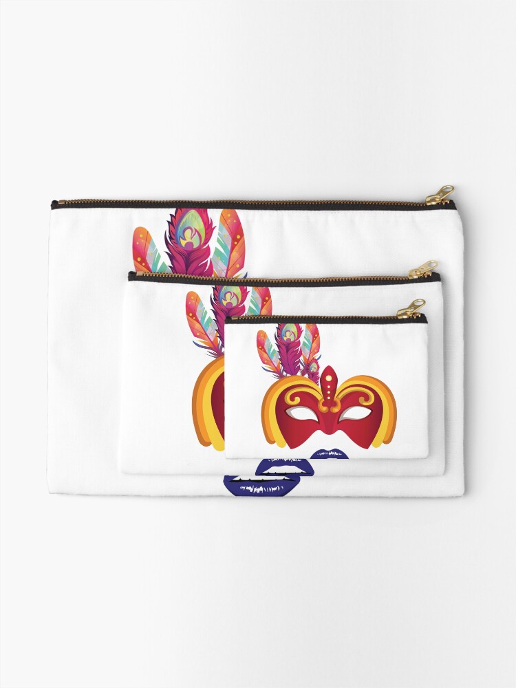 Thumbnail 2 of 4, Zipper Pouch, Masky designed and sold by Mychap.