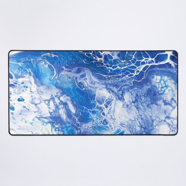 Blue Ocean Waves Marble Paint Texture Poster for Sale by SoccaTamam