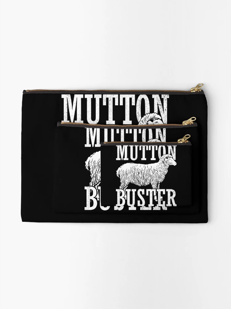 Thumbnail 2 of 4, Zipper Pouch, Mutton Buster Rodeo State Fair Kids Sheep Riding Gear designed and sold by DynamicDesign.