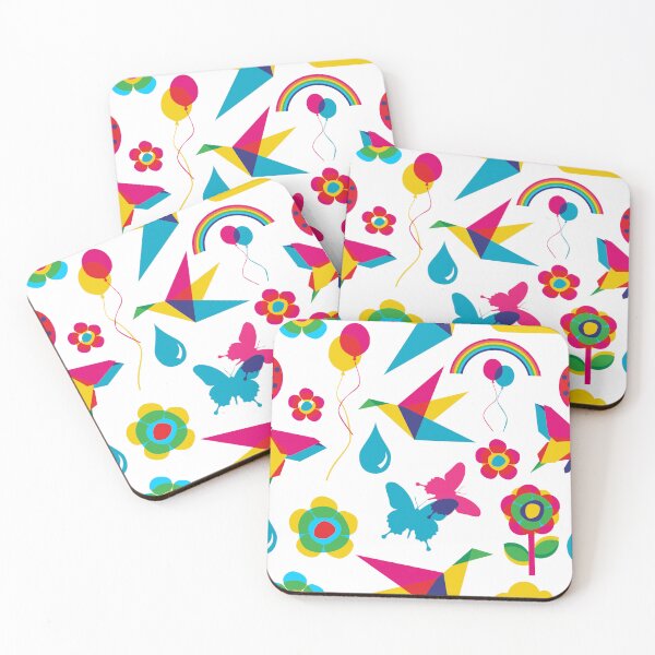 Item preview, Colorful summer origami pattern  designed and sold by deepakrode7.