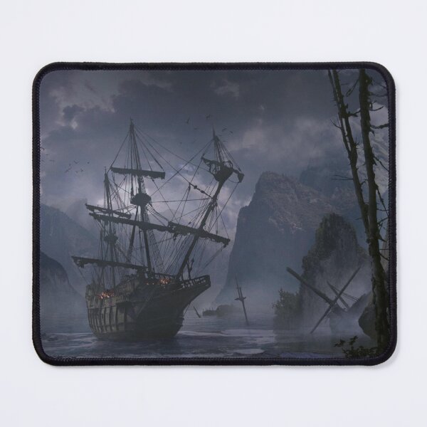 Item preview, Ship anchors in bay designed and sold by JapanHeavenArt.